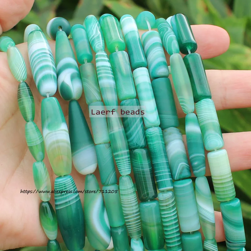 6-30mm Natural Green Stripe Smooth/Matte Agate Oval / tube Gemstone beads 15"/38cm , For DIY Jewelry making !
6-30mm Natural Green Stripe Smooth/Matte Agate Oval / tube Gemstone beads 15"/38cm , For DIY Jewelry making !