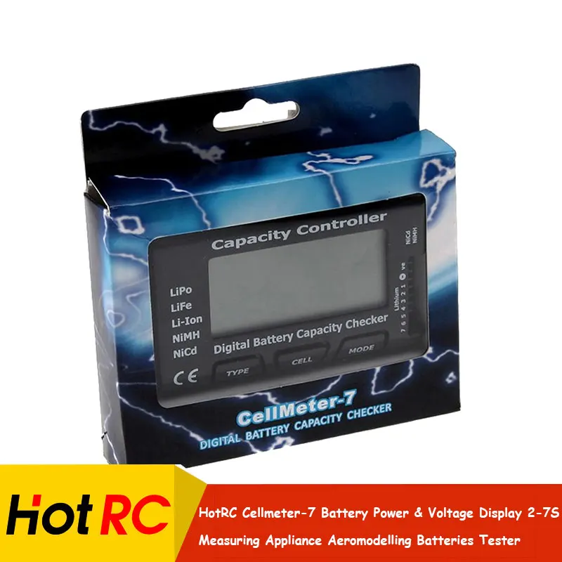 HotRC 1pcs Digital Battery Capacity Checker RC CellMeter 7 LiPo LiFe Li-ion NiMH Nicd Car Truck Airplane Drone Toy Accessories
HotRC 1pcs Digital Battery Capacity Checker RC CellMeter 7 LiPo LiFe Li-ion NiMH Nicd Car Truck Airplane Drone Toy Accessories