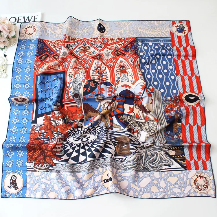 Шарф рыцарский женский из 100% саржевого шелка, 90 х90 см 
Шарф рыцарский женский из 100% саржевого шелка, 90 х90 см