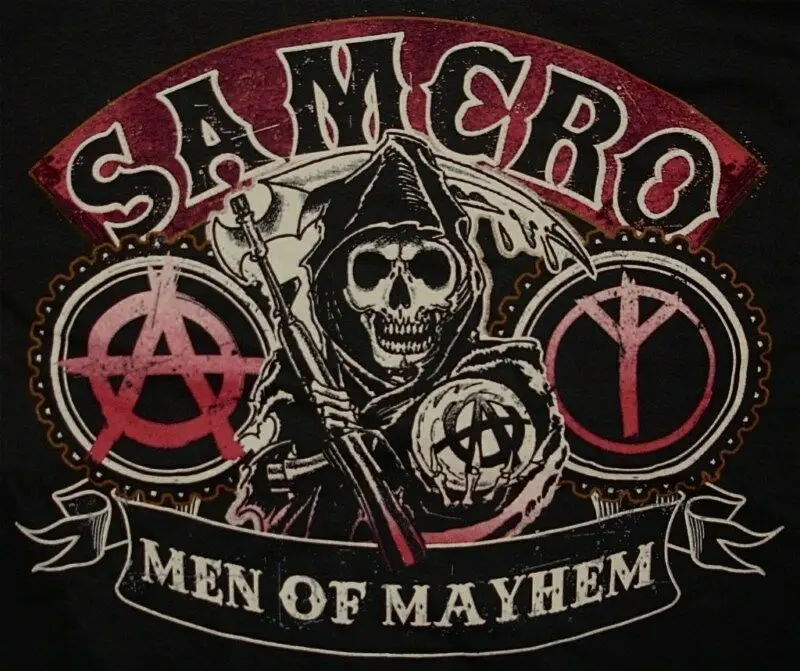 SOA Men of Mayhem. Sons of Anarchy Men's Gift T-Shirt Summer Cotton Short Sleeve O-Neck Unisex T Shirt New S-3XL 
SOA Men of Mayhem. Sons of Anarchy Men's Gift T-Shirt Summer Cotton Short Sleeve O-Neck Unisex T Shirt New S-3XL