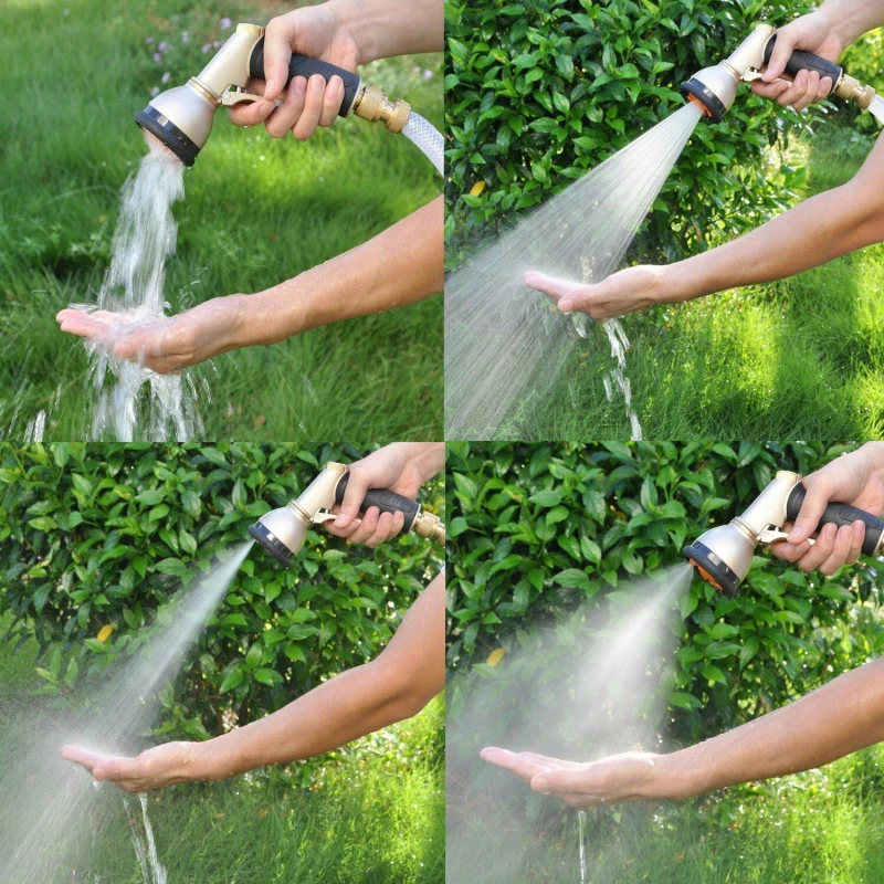 9 Pattern Dial Metal Brass Water Spray Gun Nozzle Heavy Duty Hose Garden Car Wash Watering Sprinkler Garden Hose Pipe Nozzle
9 Pattern Dial Metal Brass Water Spray Gun Nozzle Heavy Duty Hose Garden Car Wash Watering Sprinkler Garden Hose Pipe Nozzle