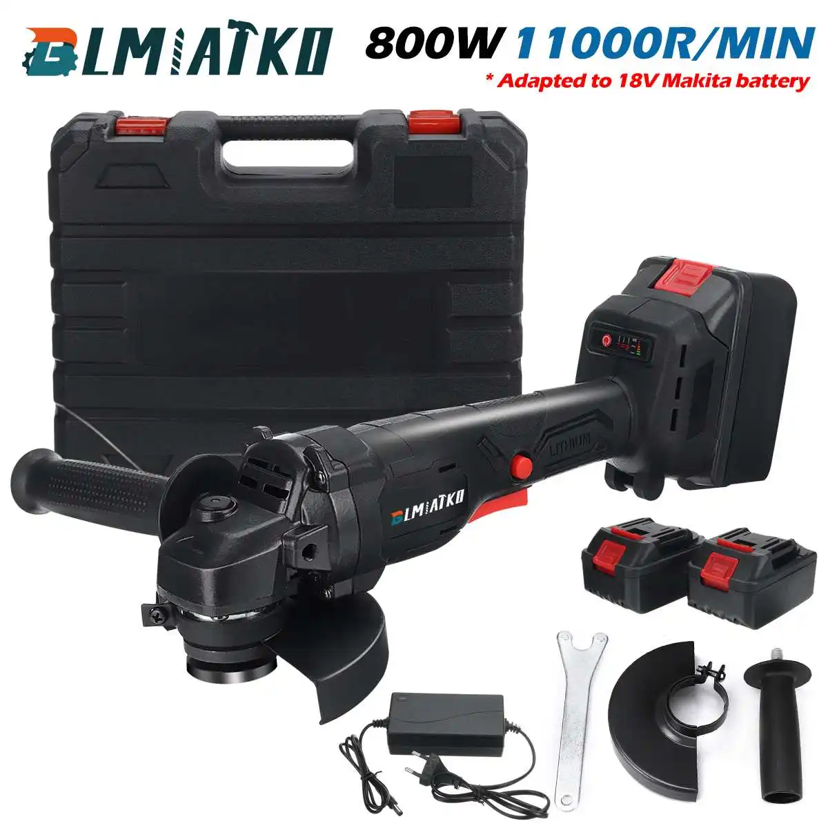 388V 1800W 125mm 100mm 3 Speed Brushless Impact Angle Grinder with Grinding Disc with 2x388V Battery Cutting Machine Polisher
388V 1800W 125mm 100mm 3 Speed Brushless Impact Angle Grinder with Grinding Disc with 2x388V Battery Cutting Machine Polisher