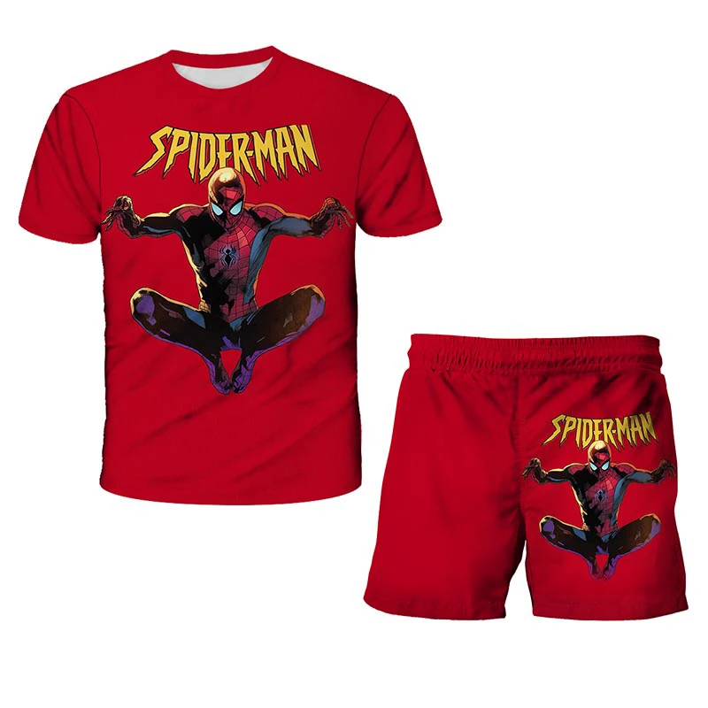 New Super hero suit Boy T-shirt New Cute Anime Movie 3D Printing T-shirt Baby Breathable Clothes 4T-14T Top + shorts 2-piece set 
New Super hero suit Boy T-shirt New Cute Anime Movie 3D Printing T-shirt Baby Breathable Clothes 4T-14T Top + shorts 2-piece set