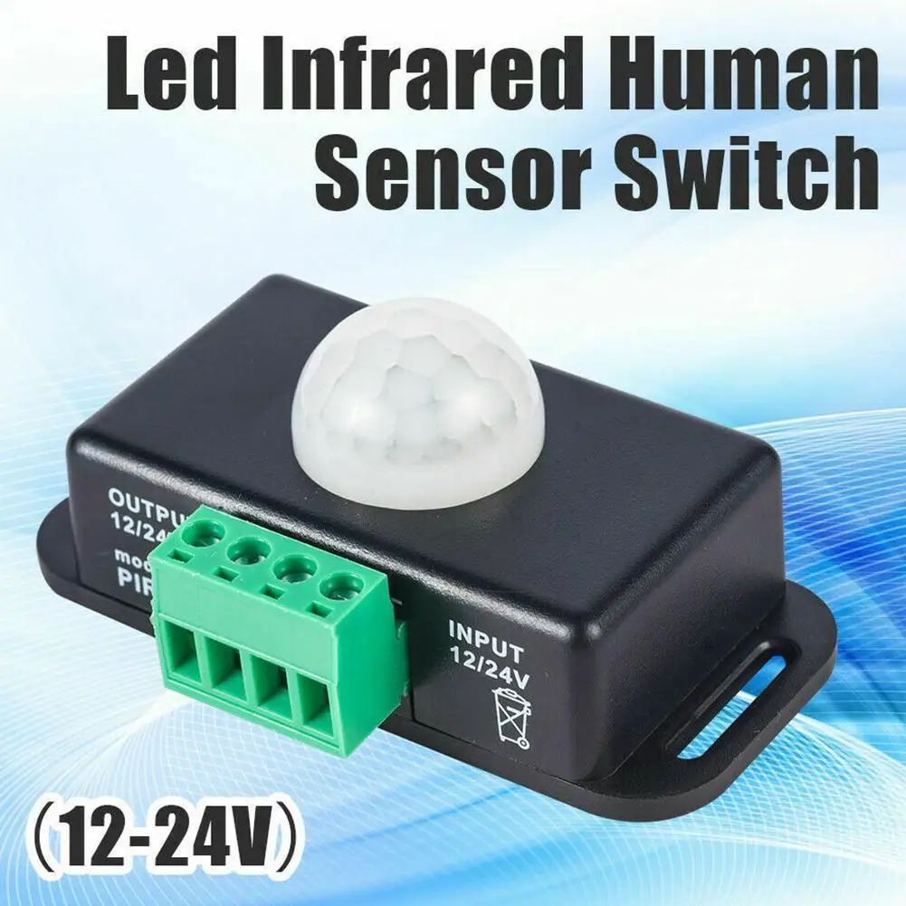 DC 12V 24V 8A Automatic Adjustable PIR Motion Sensor IR Switch Switch For LED Module Lamp Light Infrared Strip Lig P5Q1
DC 12V 24V 8A Automatic Adjustable PIR Motion Sensor IR Switch Switch For LED Module Lamp Light Infrared Strip Lig P5Q1