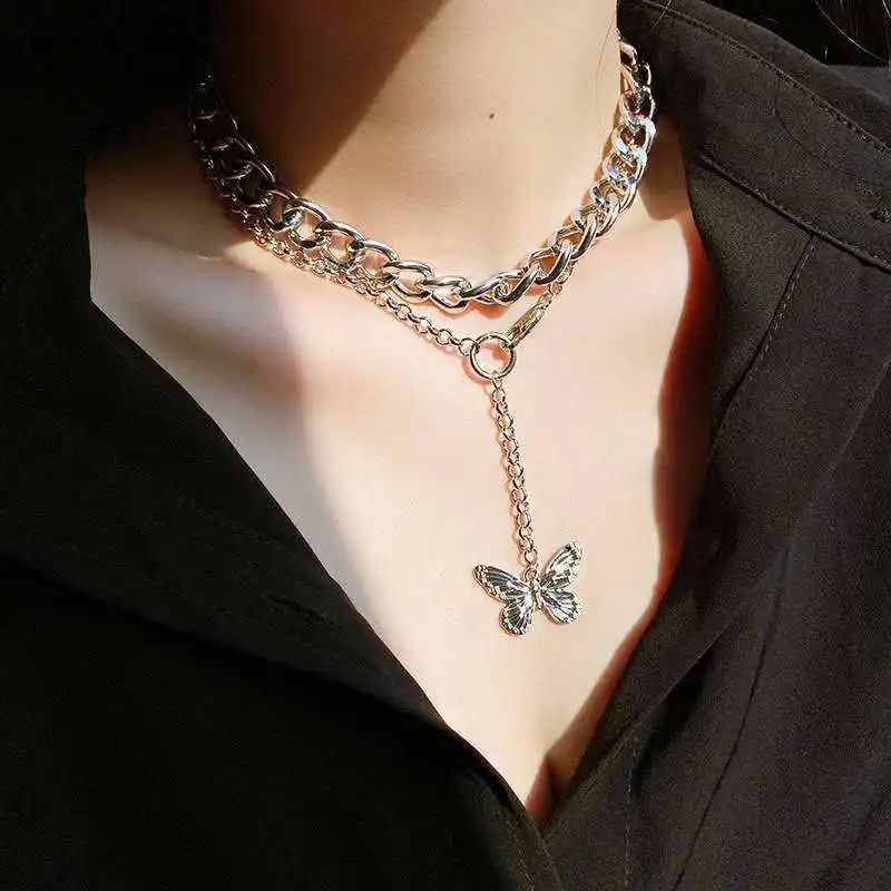 Butterfly Necklace for Women 2021 New Trend Vintage Style Pendant Aesthetic Clavicle Chain Men's Neck Chains Jewelry Wholesale
Butterfly Necklace for Women 2021 New Trend Vintage Style Pendant Aesthetic Clavicle Chain Men's Neck Chains Jewelry Wholesale