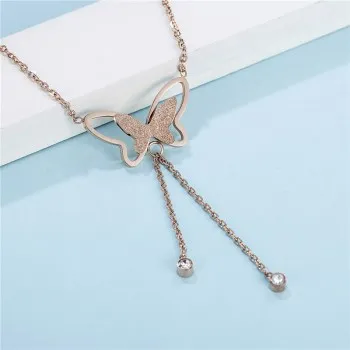 2020 Fashion Hot Bow Rose Gold Tassel Clavicle Chain Personality New Hot N608
2020 Fashion Hot Bow Rose Gold Tassel Clavicle Chain Personality New Hot N608