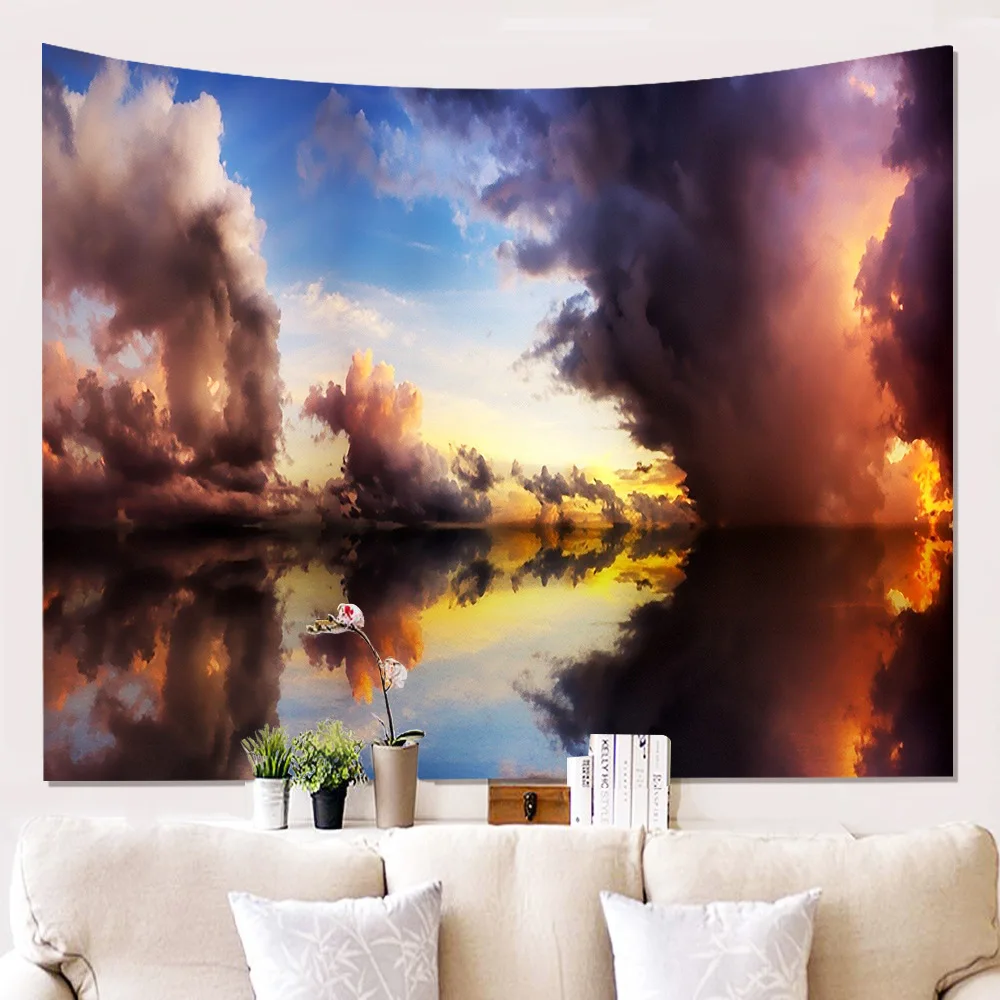 HKDV Lake Cloud Reflection Landscape Tapestry Hanging Covering Rugs Background Cloth Beach Mat Blanket Bedroom Living Home Dec
HKDV Lake Cloud Reflection Landscape Tapestry Hanging Covering Rugs Background Cloth Beach Mat Blanket Bedroom Living Home Dec