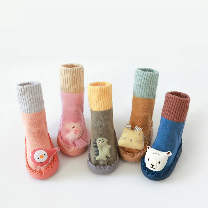 Autumn Winter Baby Shoes Socks Infant Cartoon Socks Baby Kids Indoor Floor Socks Leather Sole Non-Slip Thick Socks Kid Gift
Autumn Winter Baby Shoes Socks Infant Cartoon Socks Baby Kids Indoor Floor Socks Leather Sole Non-Slip Thick Socks Kid Gift