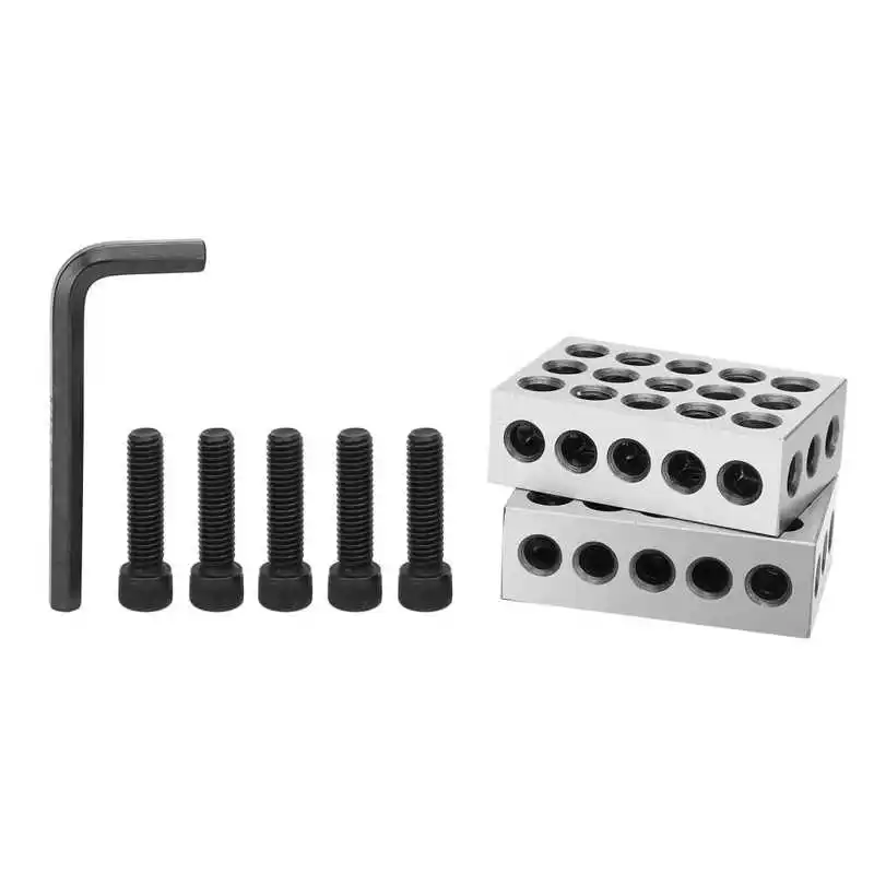 WALFRONT 1 Pair Ultra Accuracy 1-2-3 Block Matched Super Exactness 23 Holes with Screw Wrench Box Multifunctional Hand Tool Set
WALFRONT 1 Pair Ultra Accuracy 1-2-3 Block Matched Super Exactness 23 Holes with Screw Wrench Box Multifunctional Hand Tool Set