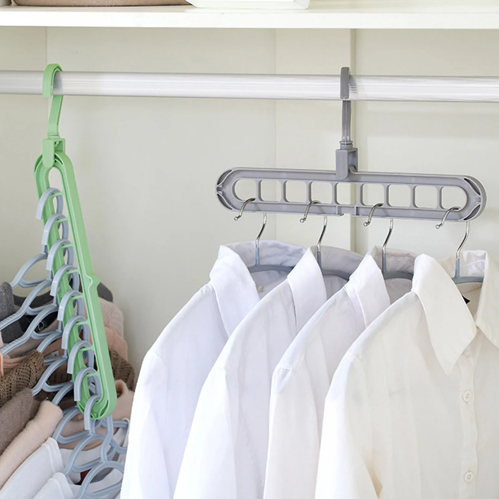 Creative Magic Clothes Drying Rack 9 Hole Towel Hook Closet Organizer Plastic Practical Storage Hanger Color Random 1pcs
Creative Magic Clothes Drying Rack 9 Hole Towel Hook Closet Organizer Plastic Practical Storage Hanger Color Random 1pcs