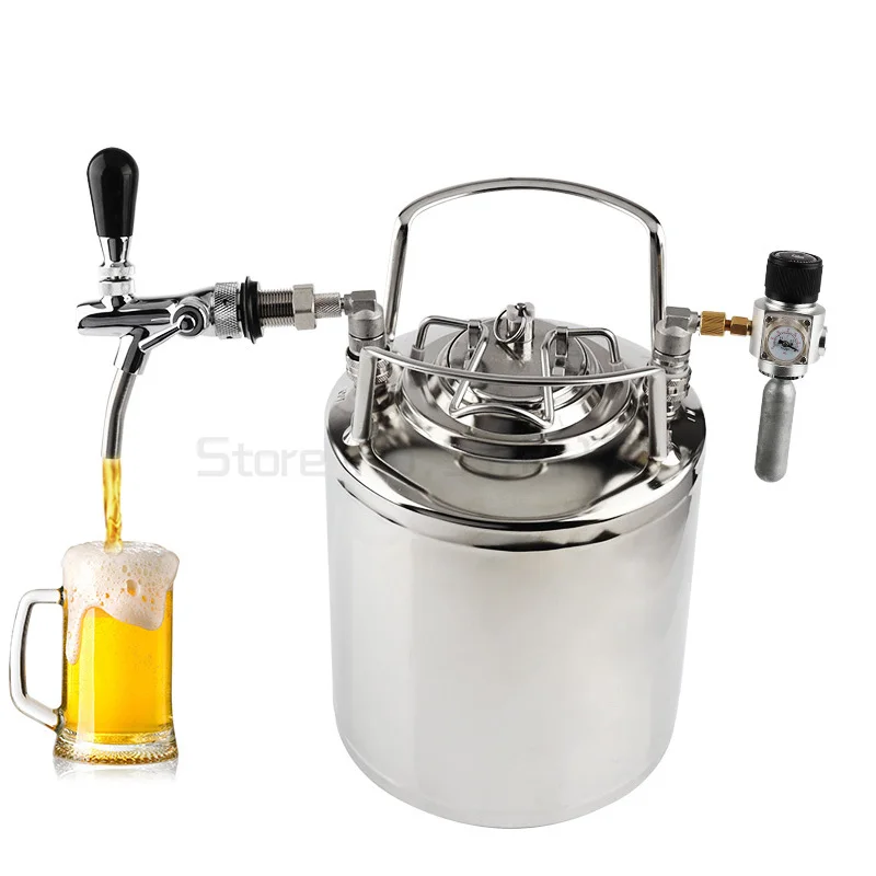 Gallon Cornelius Style Stainless Steel Beer OB Keg With Metal Handles + Ball Lock Disconnect Liquid(out) & Gas(in)
Gallon Cornelius Style Stainless Steel Beer OB Keg With Metal Handles + Ball Lock Disconnect Liquid(out) & Gas(in)