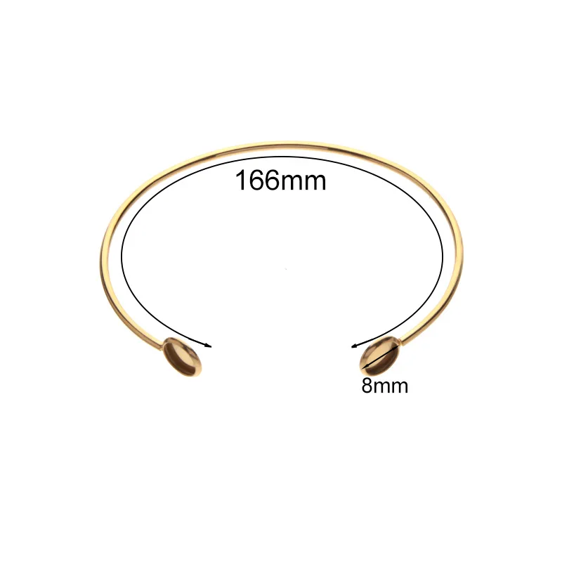 2pcs/lot Stainless Steel Bracelet Bangle Base Bezal Tray 12mm DIY Jewelry Handmade Bracelet Accessory
2pcs/lot Stainless Steel Bracelet Bangle Base Bezal Tray 12mm DIY Jewelry Handmade Bracelet Accessory