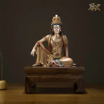 Copper Crafts Hand-painted "Guanyin" Feng Shui Decoration Buddha Statue Ornaments
Copper Crafts Hand-painted "Guanyin" Feng Shui Decoration Buddha Statue Ornaments