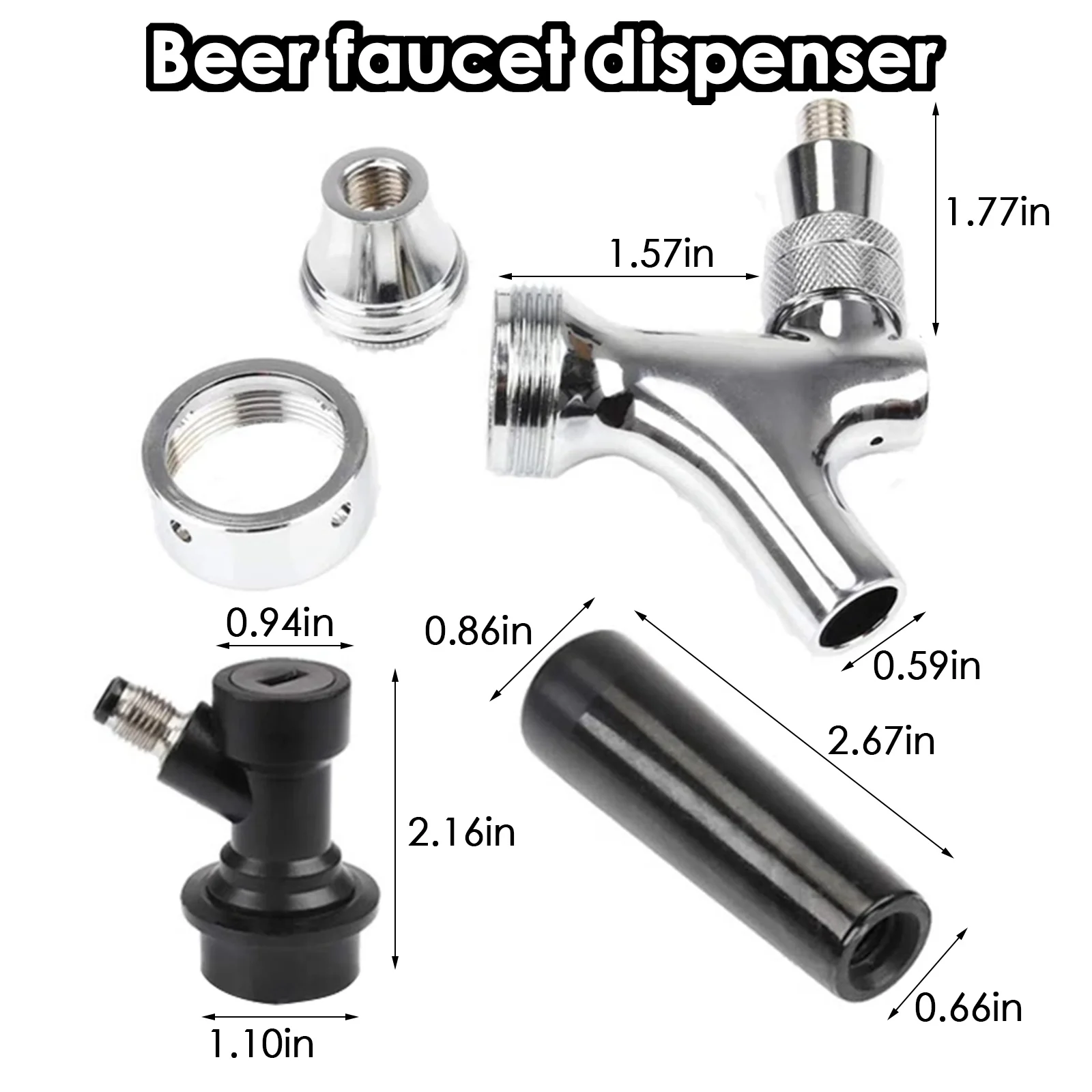 Stainless Steel Stem Beer Keg Tap Faucet With Ball Lock Disconnect Chromed Body Wine Making Home Beer Brewing
Stainless Steel Stem Beer Keg Tap Faucet With Ball Lock Disconnect Chromed Body Wine Making Home Beer Brewing