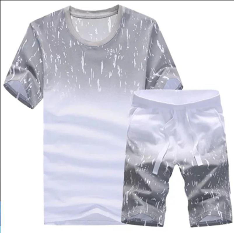 Summer Men's Print Tracksuit Casual Short Sets Men Cotton Sports Suit T-Shirt+Shorts 2 Piece Sets Brand Sportswear 2021 Outfits
Summer Men's Print Tracksuit Casual Short Sets Men Cotton Sports Suit T-Shirt+Shorts 2 Piece Sets Brand Sportswear 2021 Outfits