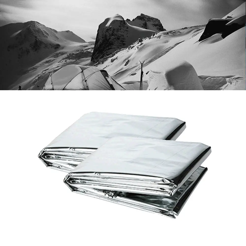 Camping Emergency Blanket Silver Thermal Blanket Portable Survival Kits Rescue Insulation Curtain Outdoor Life-saving
Camping Emergency Blanket Silver Thermal Blanket Portable Survival Kits Rescue Insulation Curtain Outdoor Life-saving