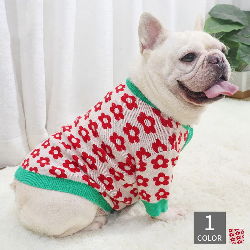 Cardigan Pet Dog Jumper Button Style Dog Coat Sweet Flowers Print Dog Sweater Frenchie Bulldog Pug Clothes Dogs Pets Costume
Cardigan Pet Dog Jumper Button Style Dog Coat Sweet Flowers Print Dog Sweater Frenchie Bulldog Pug Clothes Dogs Pets Costume