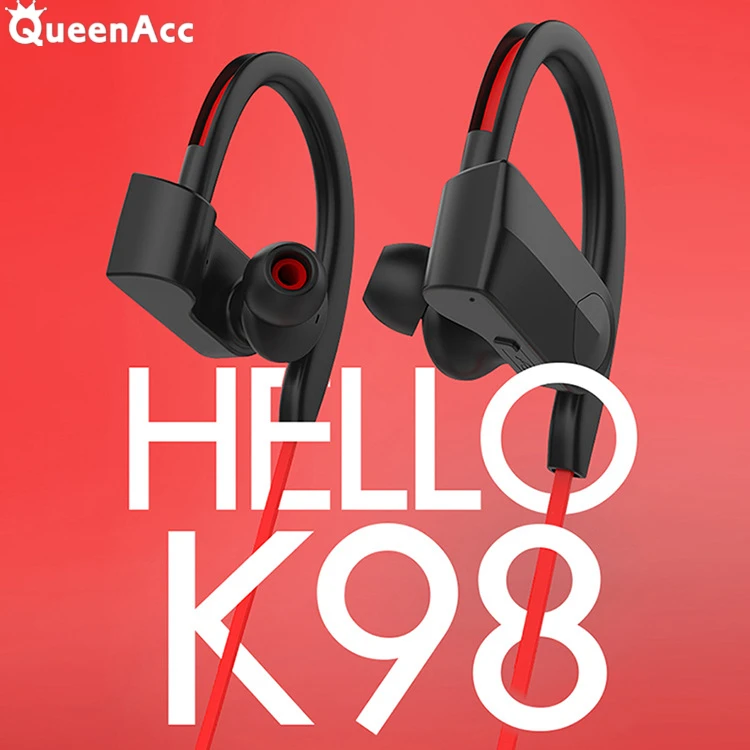 QueenAcc K98 Wireless Earphone Headphones Waterproof Sport Running Stereo Bass Bluetooth Headset with Microphone For Android IOS
QueenAcc K98 Wireless Earphone Headphones Waterproof Sport Running Stereo Bass Bluetooth Headset with Microphone For Android IOS