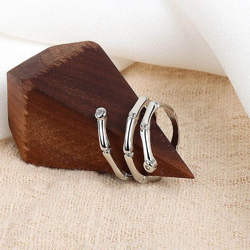 Bamboo Joint Ring For Women Men 925 Sterling Silver Jewelry Trendy Adjustable Rings Lady Different Occasion Accessories KOFSAC
Bamboo Joint Ring For Women Men 925 Sterling Silver Jewelry Trendy Adjustable Rings Lady Different Occasion Accessories KOFSAC