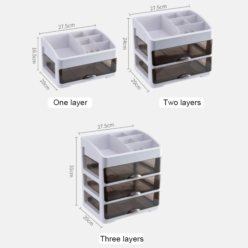 Desktop Dresser Cosmetic Storage Box Mask MakeUp Organizer With Drawer Lipstick Storage Large Capacity Plastic Storage Container 
Desktop Dresser Cosmetic Storage Box Mask MakeUp Organizer With Drawer Lipstick Storage Large Capacity Plastic Storage Container