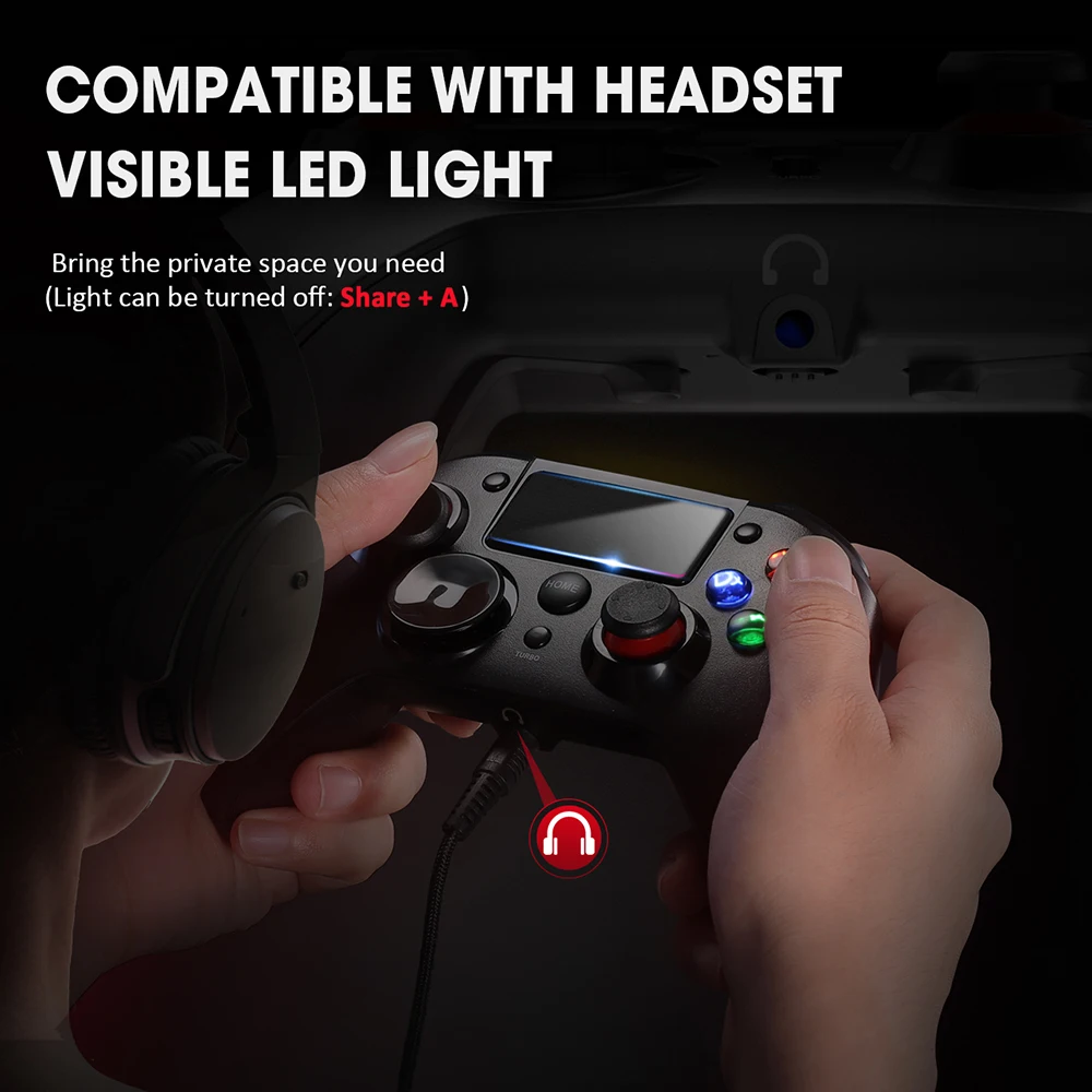 PICTEK PC263 PS4 Controller USB Wireless Gamepad Android for Playstation 4 With Headset Jack Rechargeable PS4 Gaming Controller
PICTEK PC263 PS4 Controller USB Wireless Gamepad Android for Playstation 4 With Headset Jack Rechargeable PS4 Gaming Controller