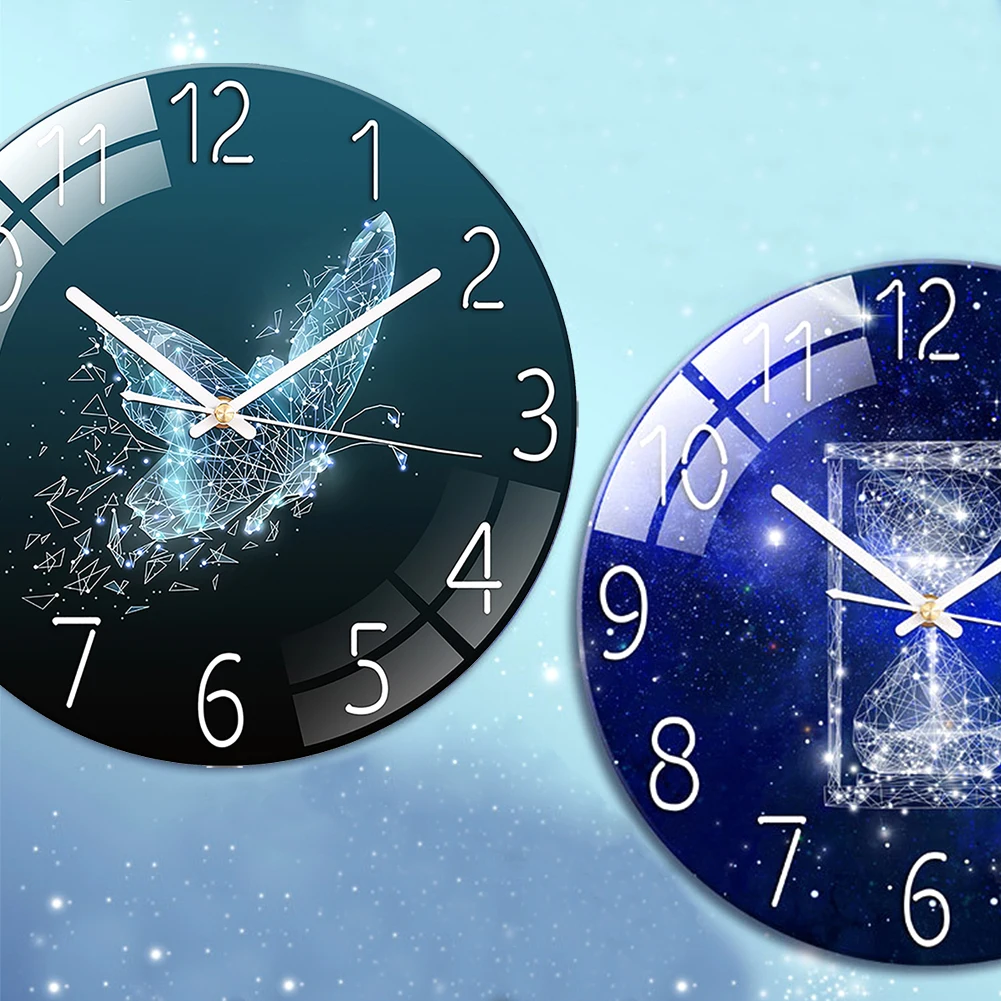 12inch Round Office Wall Clock Home Decor European School Quartz Tempered Glass Easy Reading Non Ticking Living Room Silent 
12inch Round Office Wall Clock Home Decor European School Quartz Tempered Glass Easy Reading Non Ticking Living Room Silent