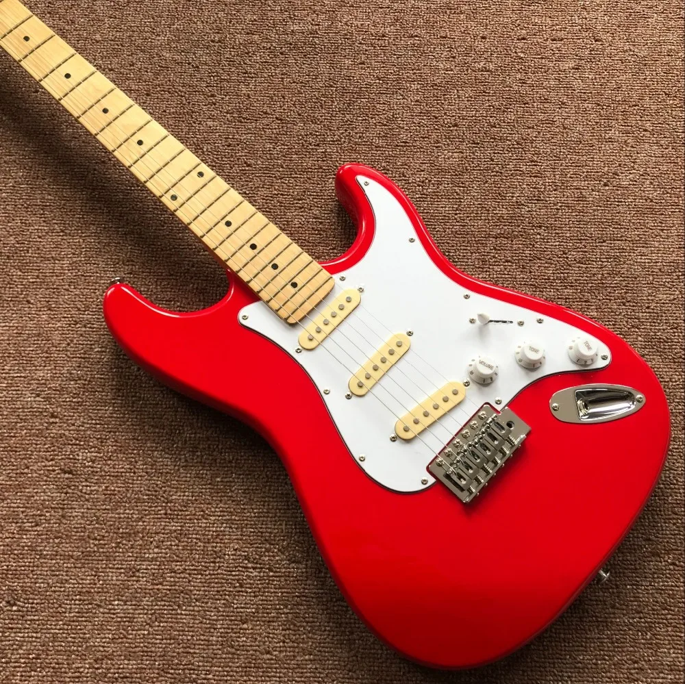 Custom shop Red electric guitar,Maple fingerboard gitaar,musical instruments handwork 6 Strings guitarra
Custom shop Red electric guitar,Maple fingerboard gitaar,musical instruments handwork 6 Strings guitarra
