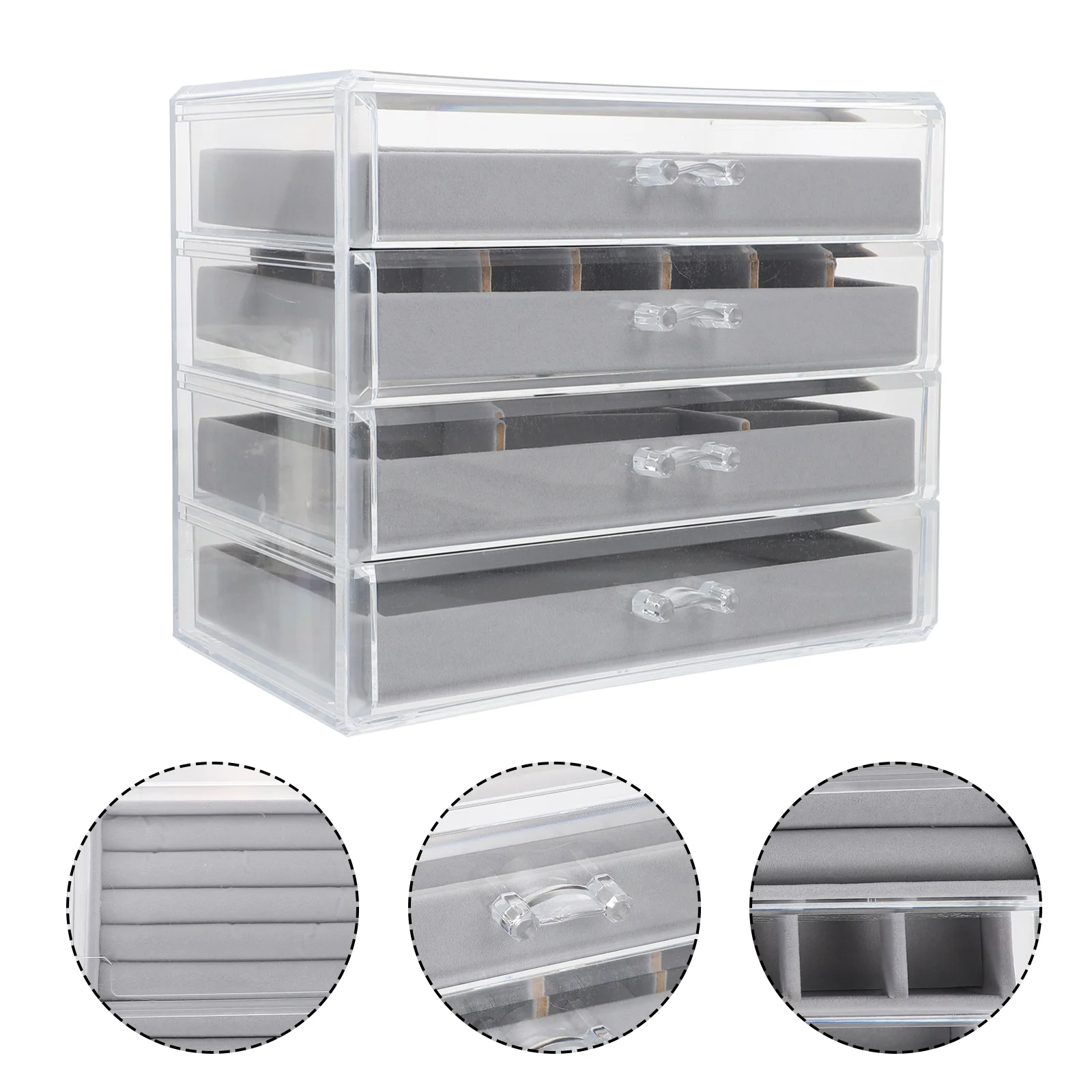 1pc Simple Practical Cosmetic Storage Holder Desktop Storage Case 
1pc Simple Practical Cosmetic Storage Holder Desktop Storage Case