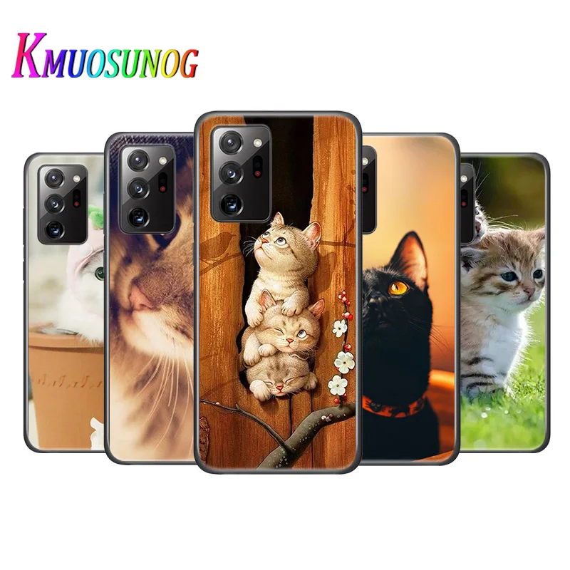 Bright Black Cover Cute Cat Kitten For Samsung Galaxy Note 20 Ultra 10 9 8 S10 S10E S9 S8 S7 Plus 5G Phone Case
Bright Black Cover Cute Cat Kitten For Samsung Galaxy Note 20 Ultra 10 9 8 S10 S10E S9 S8 S7 Plus 5G Phone Case