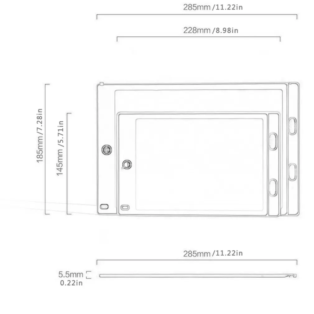 12 Inch/8.5 inch LCD Writing Drawing Tablet Graphics Doodle Board Digital Handwriting Paperless Notepad Gift For Kid Children
12 Inch/8.5 inch LCD Writing Drawing Tablet Graphics Doodle Board Digital Handwriting Paperless Notepad Gift For Kid Children