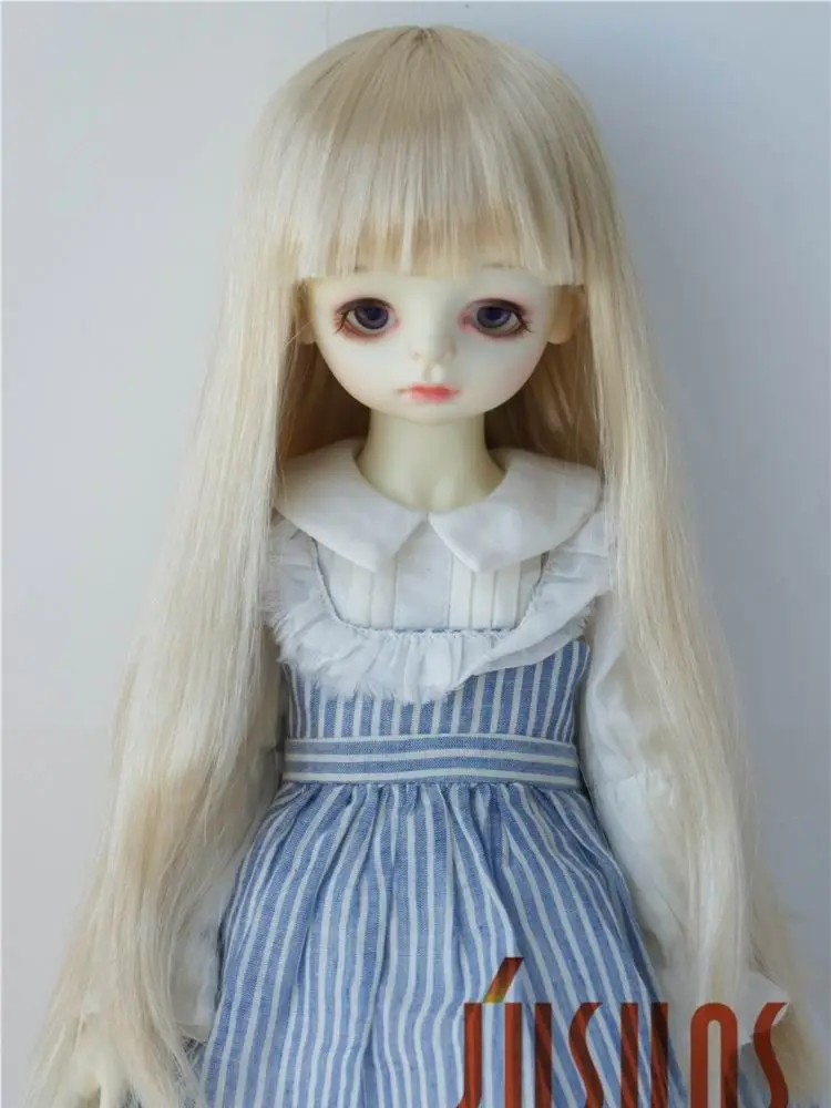 

JD056 1/4 1/3 MSD SD Long straight hair with full Bangs doll wig Size 7-8inch 8-9 inch BJD Synthetic mohair wig