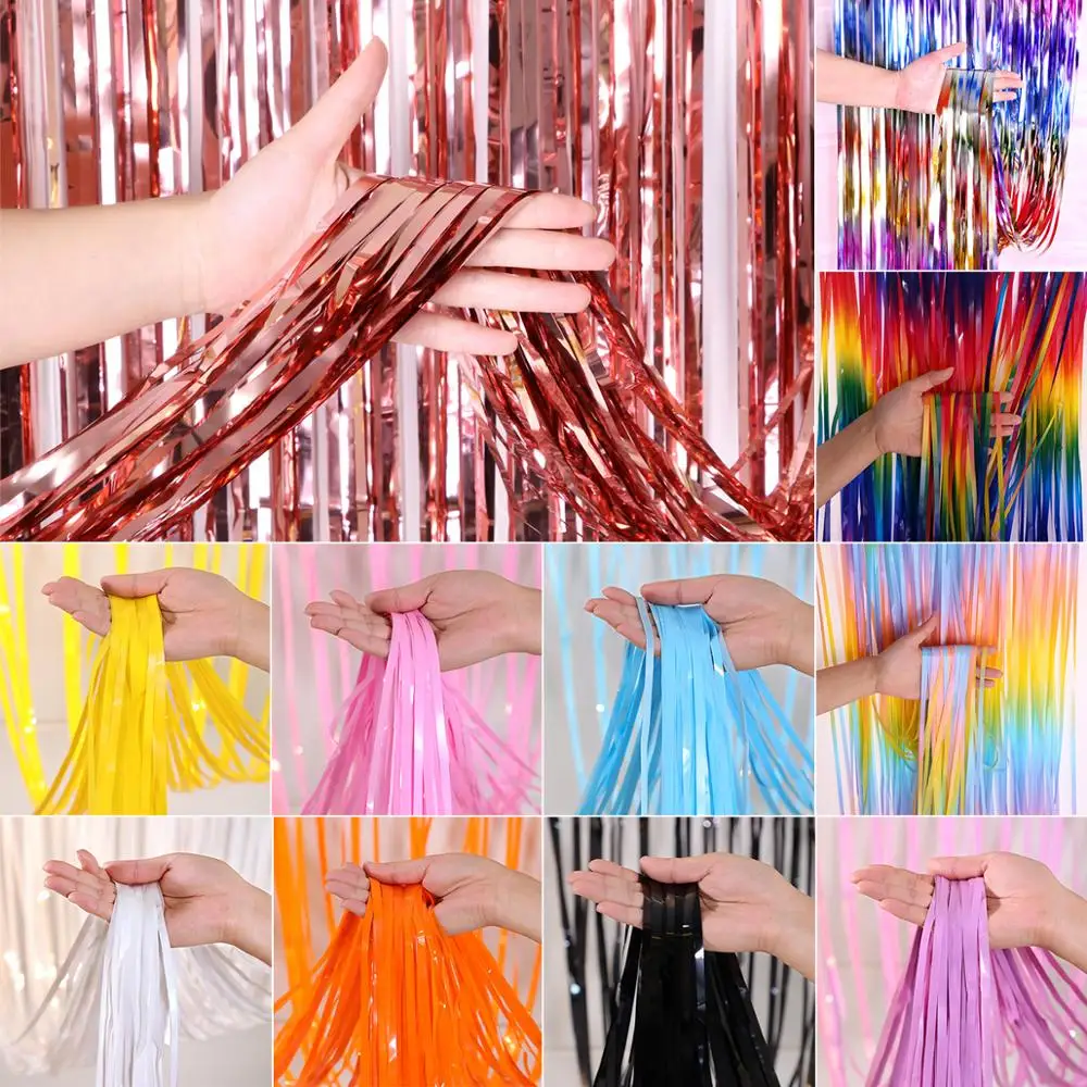 PATIMATE Foil Rain Silk Curtain Wedding Birthday Party Decoration Kids Baby Shower Bachelorette Party Backdrop Curtains Deco
PATIMATE Foil Rain Silk Curtain Wedding Birthday Party Decoration Kids Baby Shower Bachelorette Party Backdrop Curtains Deco