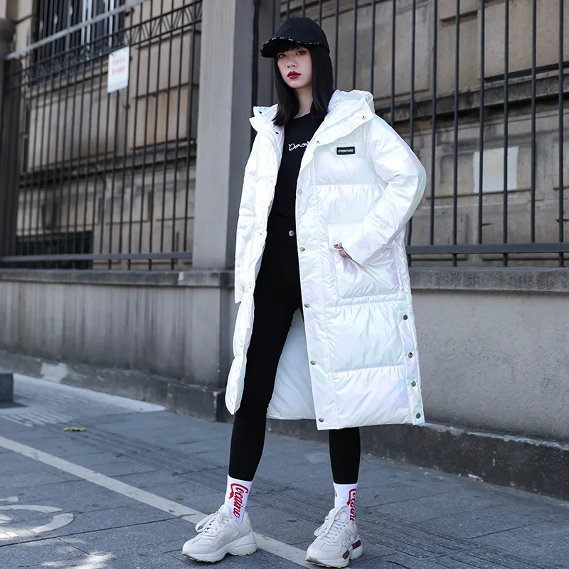 Winter Women Down Cotton Jacket With Hooded OverCoat Loose Casual Zipper Long Parka Fashion Autumn Female Cotton Padded Jacket
Winter Women Down Cotton Jacket With Hooded OverCoat Loose Casual Zipper Long Parka Fashion Autumn Female Cotton Padded Jacket