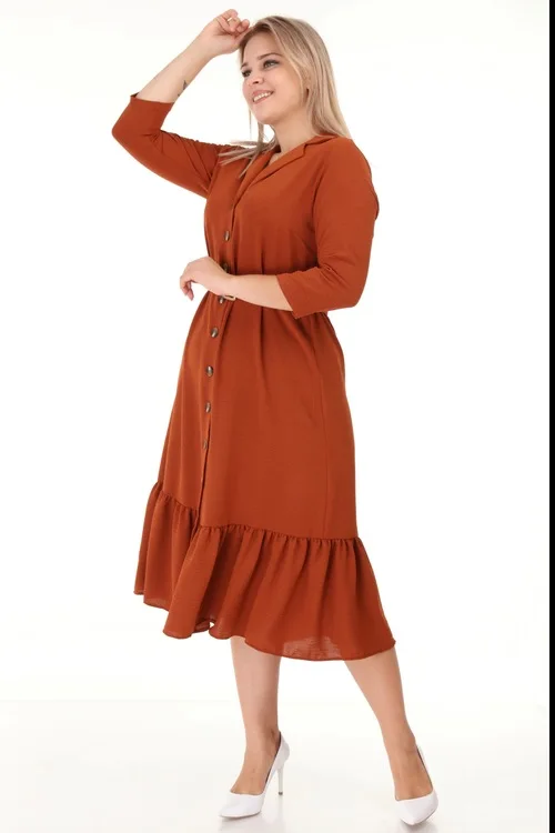 Lir Women Large Size Skirt Shir Front Button Arched Three Quarter Ko 459205038
Lir Women Large Size Skirt Shir Front Button Arched Three Quarter Ko 459205038