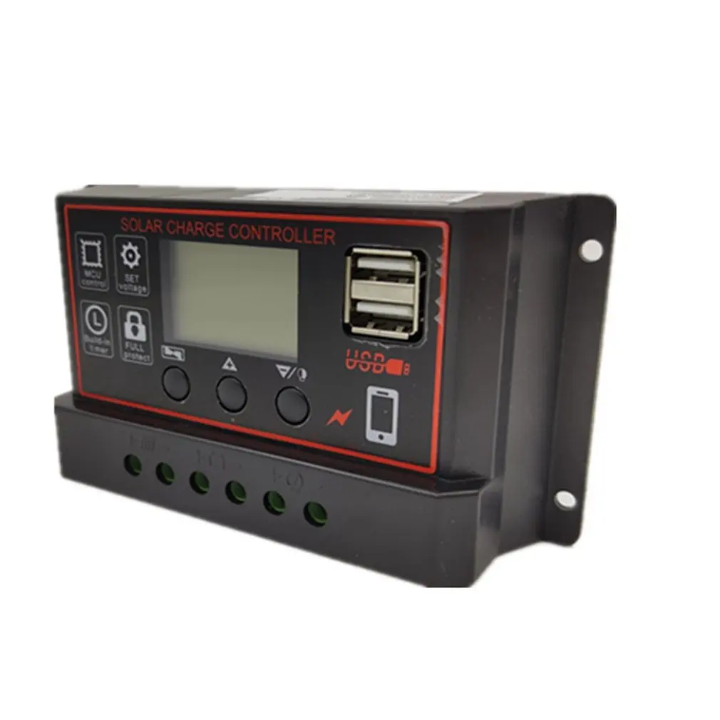 LCD Display Solar Charger Controller USB Dual Solar Panel Regulator Solar Charger Controller Build-in Micro Controller
LCD Display Solar Charger Controller USB Dual Solar Panel Regulator Solar Charger Controller Build-in Micro Controller