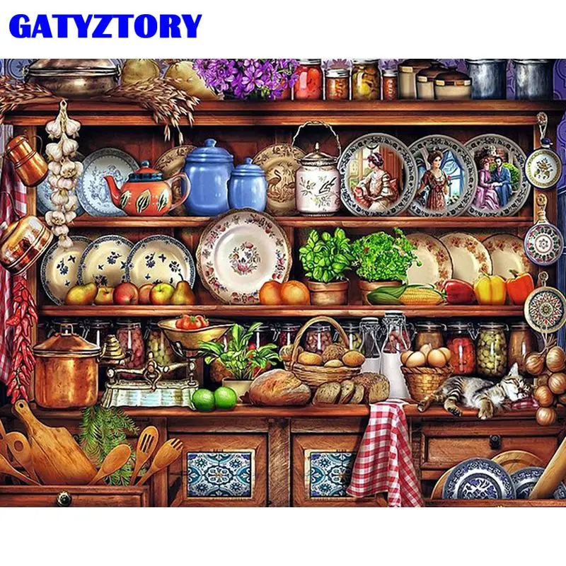 GATYZTORY Kitchen Fruits Bowl Food Oil Painting Drawing On Canvas HandPainted Painting Art Picture For Room Home Decoration
GATYZTORY Kitchen Fruits Bowl Food Oil Painting Drawing On Canvas HandPainted Painting Art Picture For Room Home Decoration