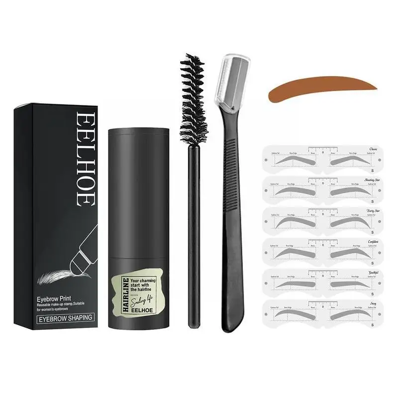 New Sponge Head Eyebrow Powder Fashion Eye Brow Stamp Shaping Color Shaping Stencil Kit 3 Makeup Tools W6F0
New Sponge Head Eyebrow Powder Fashion Eye Brow Stamp Shaping Color Shaping Stencil Kit 3 Makeup Tools W6F0