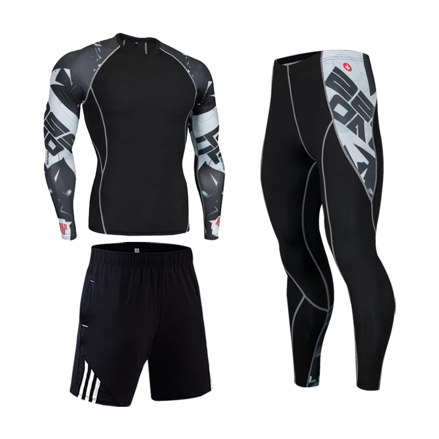Men Sportswear 3-Piece Set Running Tights Set Gym Compression Quick Dry Clothing Jogging Fitness Suit Basketball Training S-4XL
Men Sportswear 3-Piece Set Running Tights Set Gym Compression Quick Dry Clothing Jogging Fitness Suit Basketball Training S-4XL