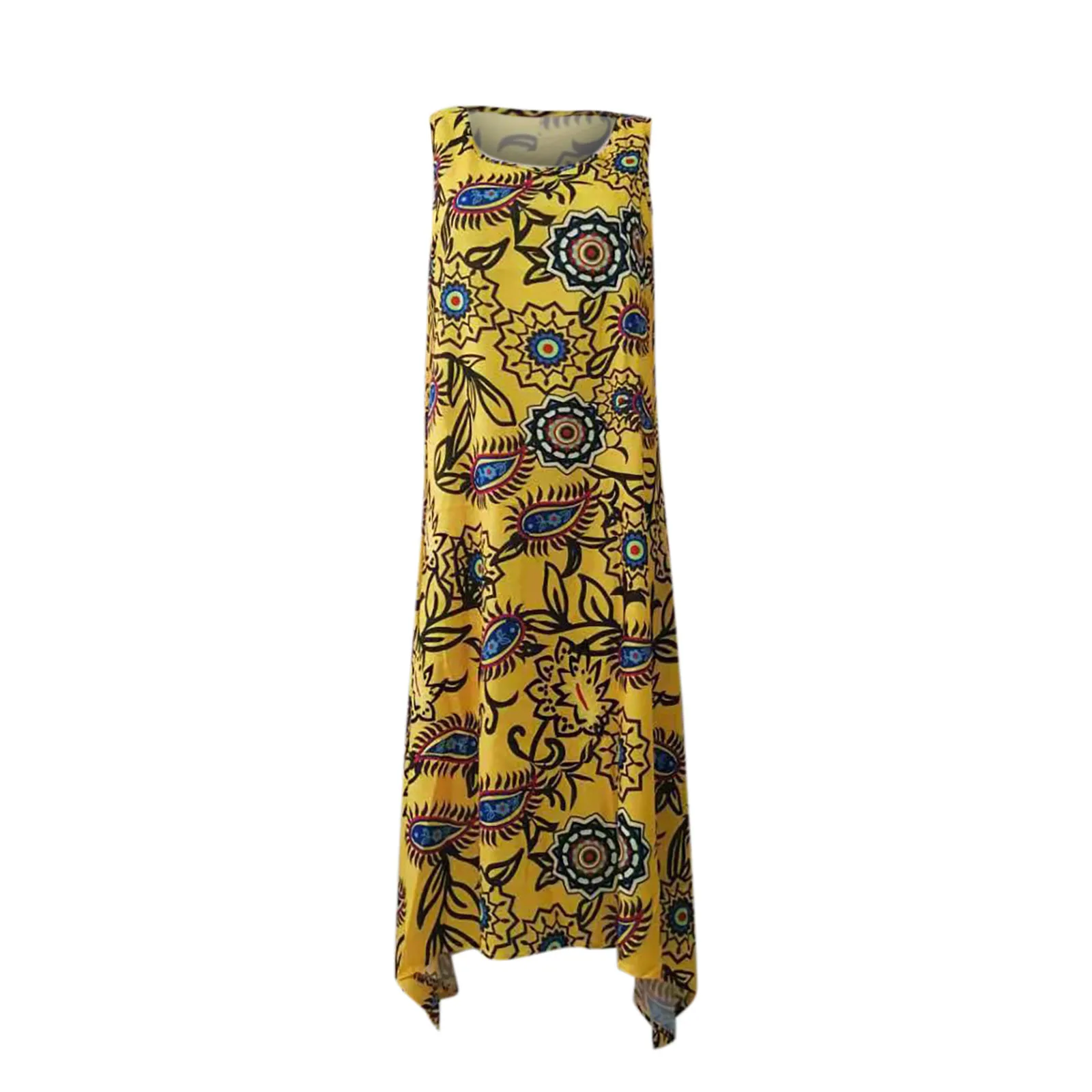 2021 Dresses Women's Summer Leisure Hot-selling Holiday Printing Round Neck Sleeveles Dress Floral Dress Beach Dress Xl-5xl 
2021 Dresses Women's Summer Leisure Hot-selling Holiday Printing Round Neck Sleeveles Dress Floral Dress Beach Dress Xl-5xl