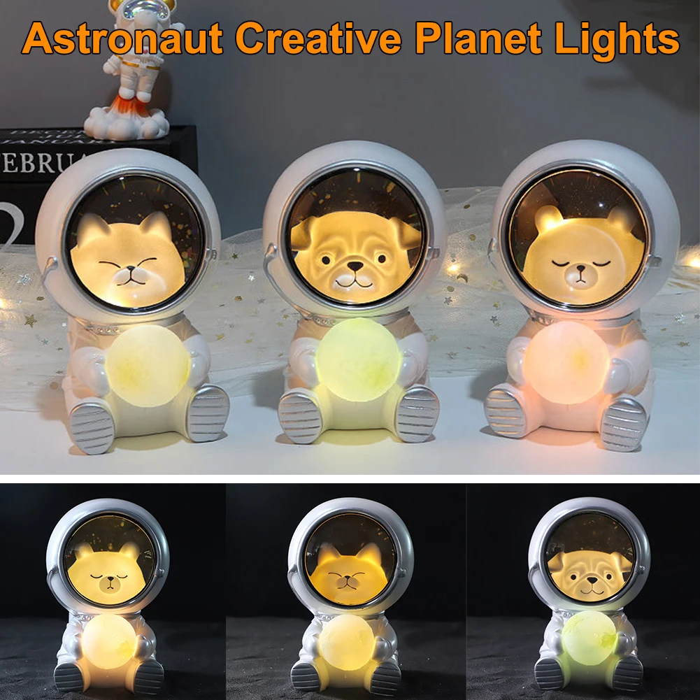 New Astronaut Night Light Creative Cute Animal Night Lamp Home Bedroom Desktop Decoration Xmas Birthday Gifts Toys for Children
New Astronaut Night Light Creative Cute Animal Night Lamp Home Bedroom Desktop Decoration Xmas Birthday Gifts Toys for Children