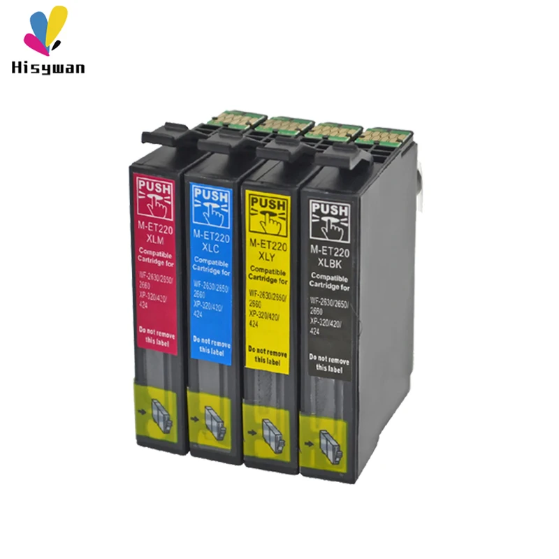 Hisywan T220XL Ink cartridge for Epson T220 WF-2650 WF-2630 WF-2660 WF-2750 WF-2760 XP-320 XP-420 XP-424 XP-20 XP420 XP424 
Hisywan T220XL Ink cartridge for Epson T220 WF-2650 WF-2630 WF-2660 WF-2750 WF-2760 XP-320 XP-420 XP-424 XP-20 XP420 XP424