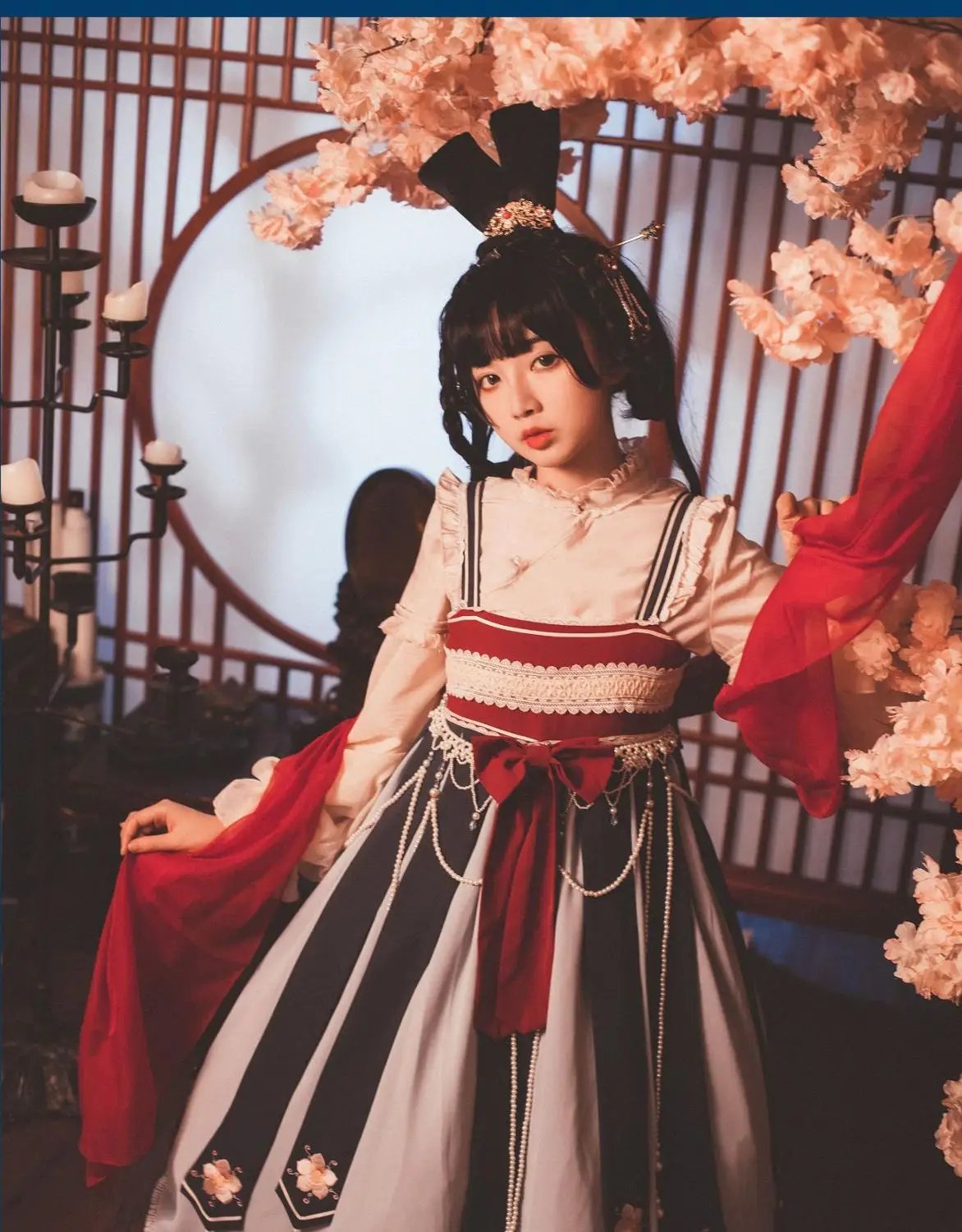 Chinese style sweet lolita dress vintage lace bowknot high waist embroidery victorian dress kawaii girl gothic lolita jsk loli
Chinese style sweet lolita dress vintage lace bowknot high waist embroidery victorian dress kawaii girl gothic lolita jsk loli
