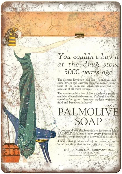 Palmolive Bath Soap Retro tin sign nostalgic ornament metal poster garage art deco bar cafe shop
Palmolive Bath Soap Retro tin sign nostalgic ornament metal poster garage art deco bar cafe shop