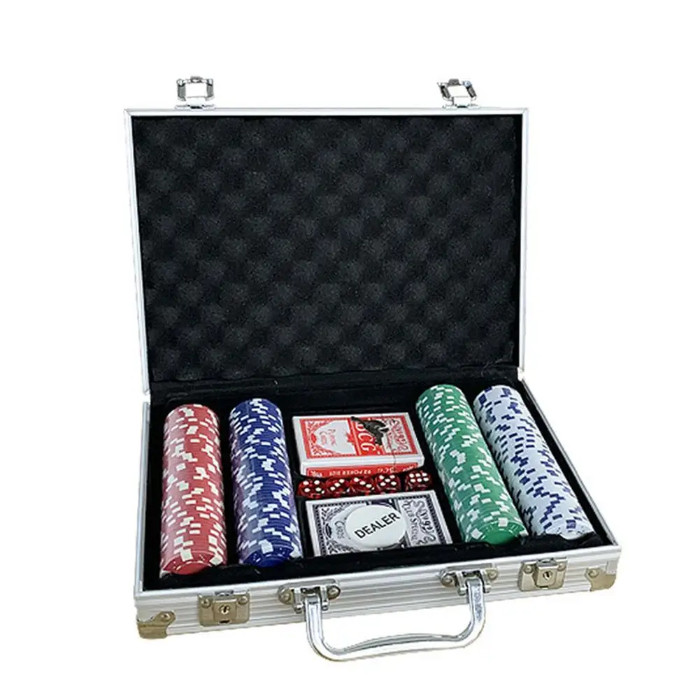 200 Piece Poker Chip Set - 11 Gram Texas Holdem Game Set With Pokers Bargaining Chips Dices Aluminum Case For Entertainment Game
200 Piece Poker Chip Set - 11 Gram Texas Holdem Game Set With Pokers Bargaining Chips Dices Aluminum Case For Entertainment Game