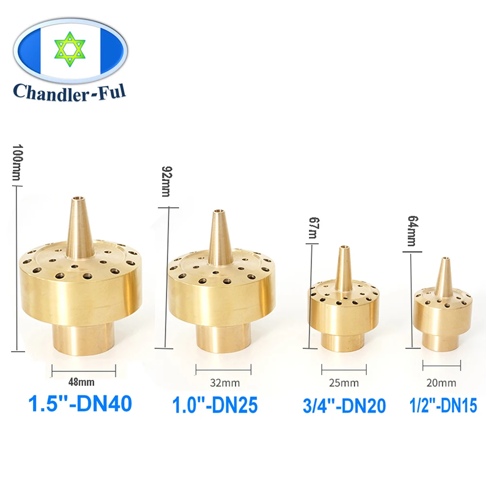 1Pc 1/4" 1/2" 3/4" 1" 1.5" 2" Brass Firework Water Column Fountain Nozzles Garden Landscape Pond Sprinkler Layer Flower Fountain
1Pc 1/4" 1/2" 3/4" 1" 1.5" 2" Brass Firework Water Column Fountain Nozzles Garden Landscape Pond Sprinkler Layer Flower Fountain