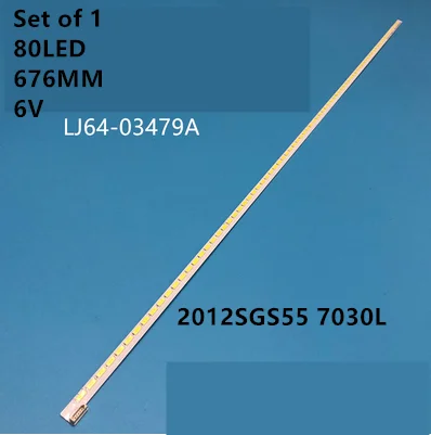 1 piece 55"LED strip LJ64-03479A SLED 2012SGS55 7030L 80 REV 1.0 80LED 676MM 2012SG555
1 piece 55"LED strip LJ64-03479A SLED 2012SGS55 7030L 80 REV 1.0 80LED 676MM 2012SG555