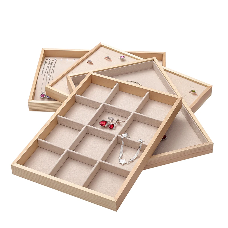 Fashion Beige Velvet Ring Earrings Necklace Jewelry Display Stand Tray Cufflink Organizer Box Holder Under Storage Case Showcase
Fashion Beige Velvet Ring Earrings Necklace Jewelry Display Stand Tray Cufflink Organizer Box Holder Under Storage Case Showcase
