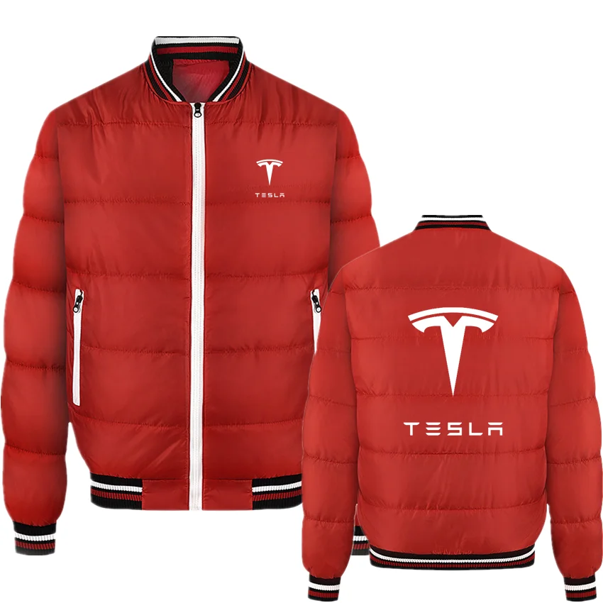 TESLA Car Letter Printing 2021 Winter Casual Men Windbreaker Jacket Warm Jacket Slim Solid Color Stand Collar Zipper Coat Parka
TESLA Car Letter Printing 2021 Winter Casual Men Windbreaker Jacket Warm Jacket Slim Solid Color Stand Collar Zipper Coat Parka