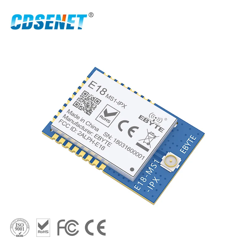 2.4GHz Wireless RF CC2530 Module 2.4 GHz 4dBm Wireless SMD Transmitter Receiver SOC IO Interface E18-MS1-IPX
2.4GHz Wireless RF CC2530 Module 2.4 GHz 4dBm Wireless SMD Transmitter Receiver SOC IO Interface E18-MS1-IPX
