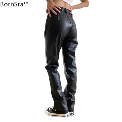 2021 Spring Summer New Retro Street Shooting Wild Black High Waist Bag Hip Slim Slimming Straight Faux Leather Pu Pants
2021 Spring Summer New Retro Street Shooting Wild Black High Waist Bag Hip Slim Slimming Straight Faux Leather Pu Pants